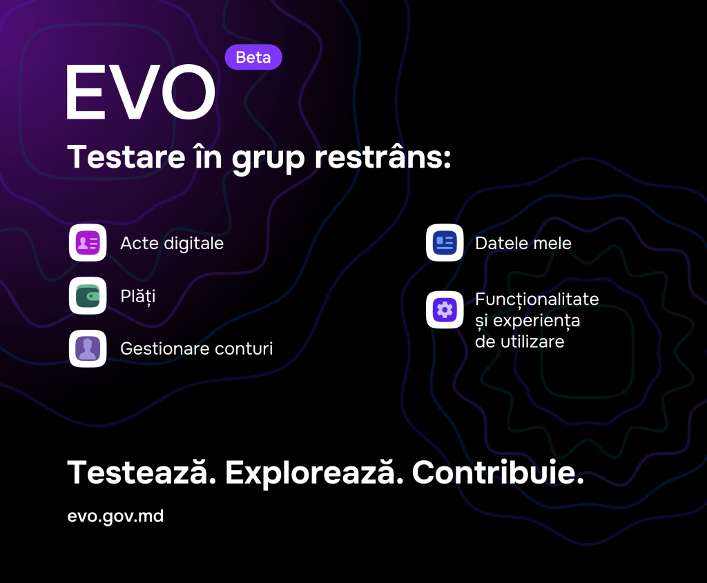 EVO Beta - functionalități